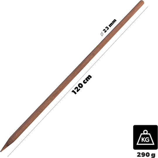 Impregnated Wooden Stake 120 Cm Tree Plant Support Rod Ø 23 Mm
