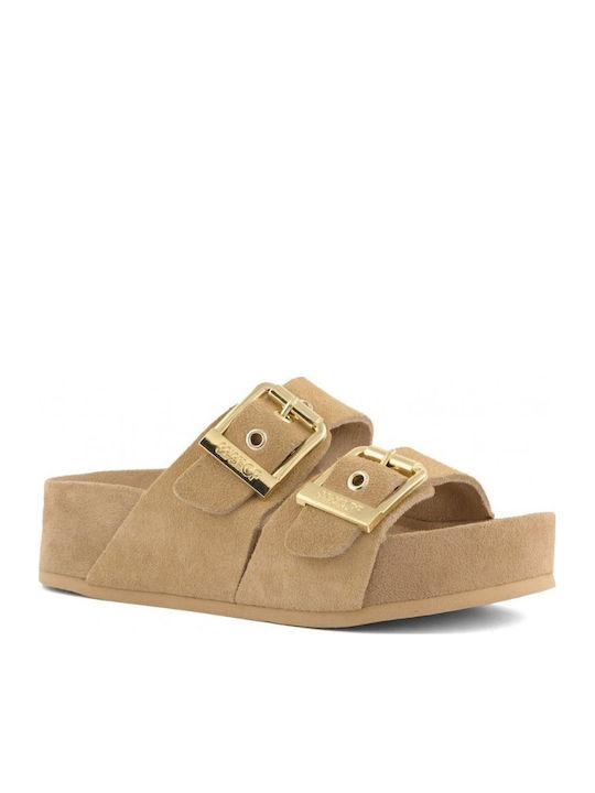 Colors Of California Women's Flat Sandals Brown