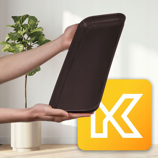 Kadax Пластмасова Чиния За Пот Кафява 40x14.9см 32028