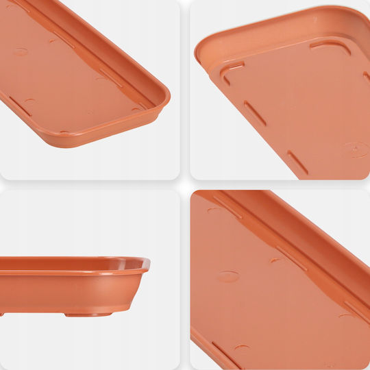 Kadax Plastic Orange Pot Plate 40x14.9cm 31518