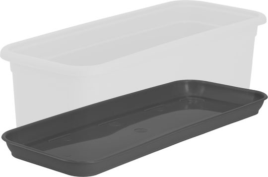 Kadax Farfurie Pentru Floare Din Plastic Antracit 40x14.9cm 31519
