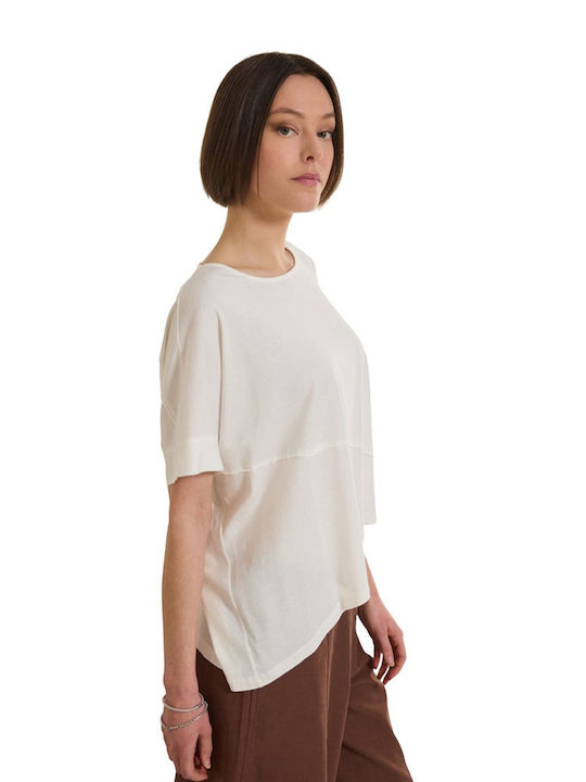 Women's Cotton Short Sleeve Blouse White