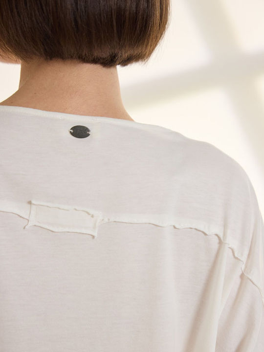 Women's Cotton Short Sleeve Blouse White