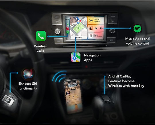 Digital Iq X1710 Cpaa Type-c Adaptor Wireless Carplay Wireless Android Auto