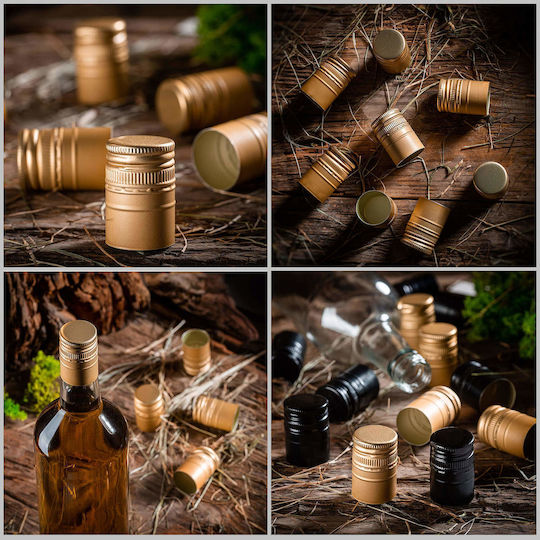 Capace Sticle Fi30 Capace Capace Sticle Capac 10 Bucăți Capace Aurii