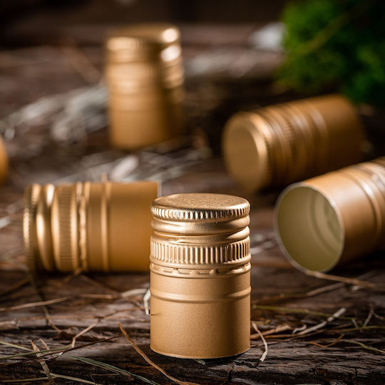 10x Capace Pentru Sticle Diametru 31,5mm Capace Lungii Capace Aurii