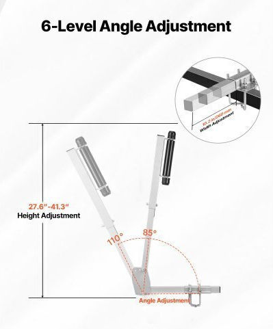 Vevor Boat Trailer Guides 700-1050 Mm Height Adjustable Trailers Guide 2pcs Thickened High-duty Trailer Guide-ons Smooth Roller Guidance Over 16 In Larger Fishing Boats Runabout Boats