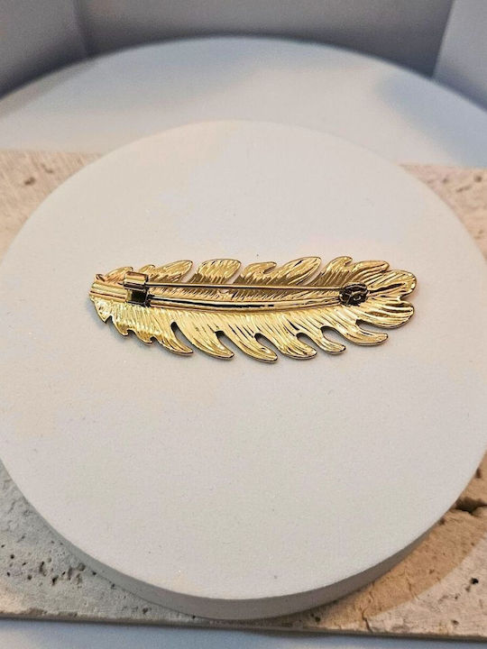 Women's Feather Pin Gold