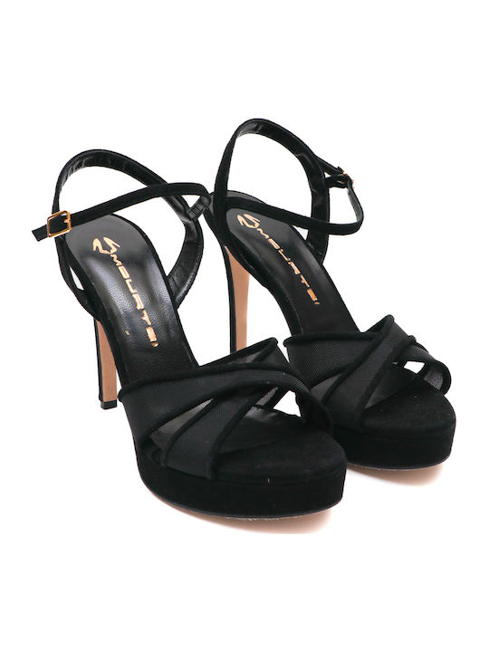Leather Black Sandals