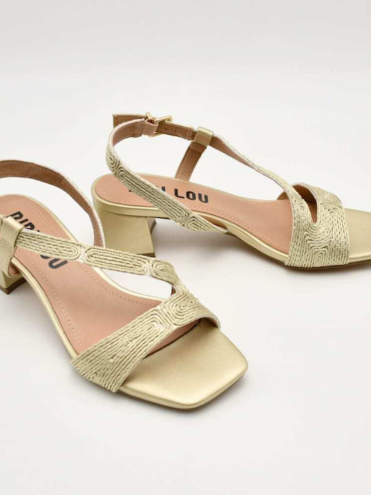 Leather Gold Sandals