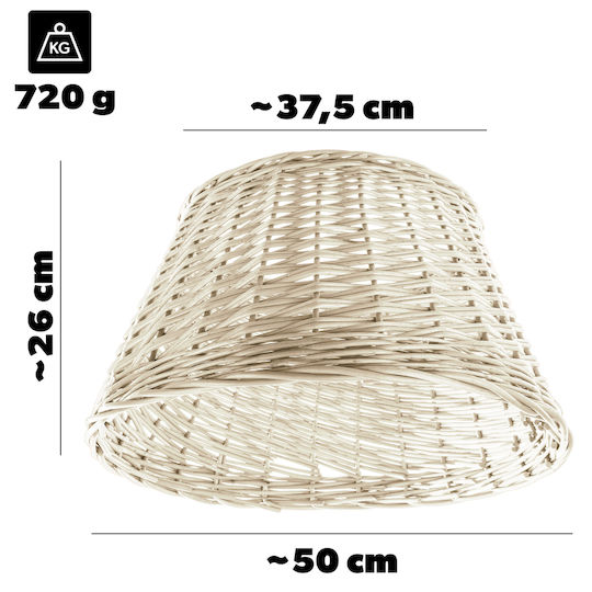 Kadax Weihnachtsbaumständer Weiß Korbweide Durchmesser 50cm