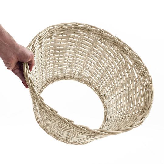 Suport Brad De Crăciun Alb Din Paie Ø45cm