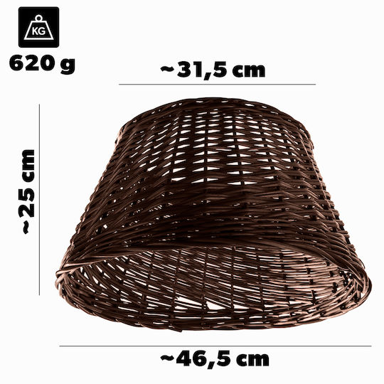 Kadax Weihnachtsbaumständer Braun Korbweide Durchmesser 45cm