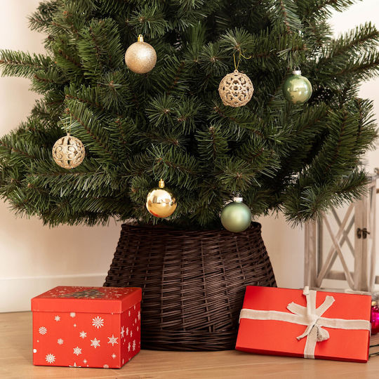 Kadax Weihnachtsbaumständer Braun Korbweide Durchmesser 45cm