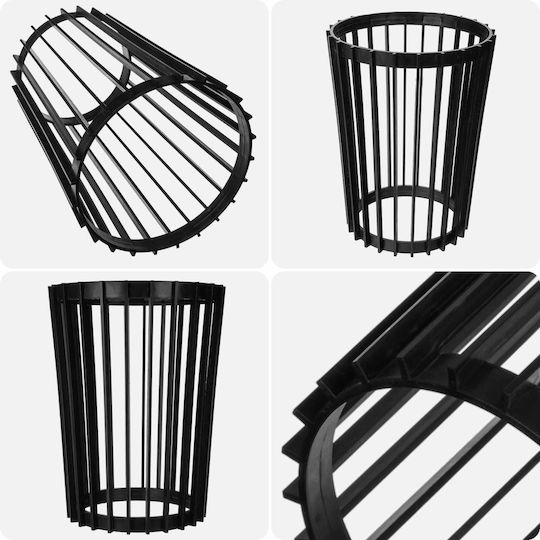 Standing Flower Plant Stand Loft Double-sided Black 53.5 Cm