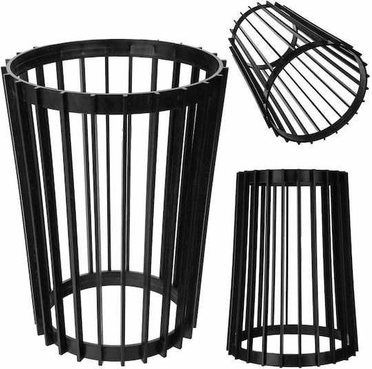 Standing Flower Plant Stand Loft Double-sided Black 53.5 Cm