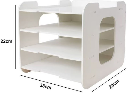 Dokumentenablage 4 Regale 33x24x22cm Er D L