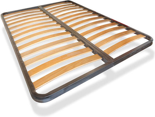 Νo35 Bed Double Metal Pink for Mattress 150x200cm