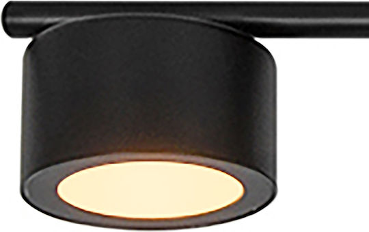 Domoletti LED Топло Бяло Спот с 4 Светлини в Черен Цвят