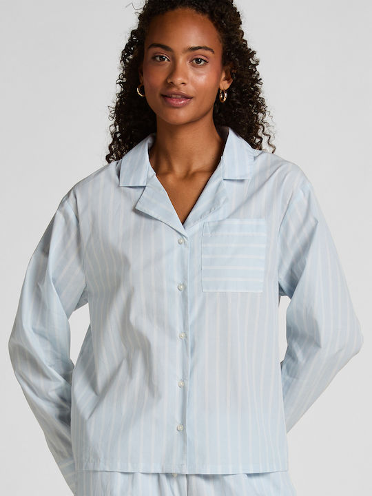 Hunkemöller Summer Women's Pyjama Blouse Stripe Hunkemöller Summer Women's Pyjama Blouse Stripe