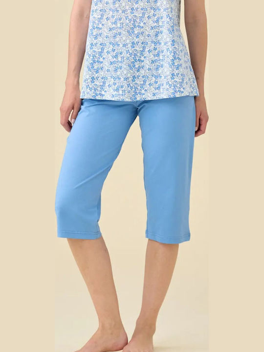 Noidinotte Summer Women's Cotton Pyjama Set Blue