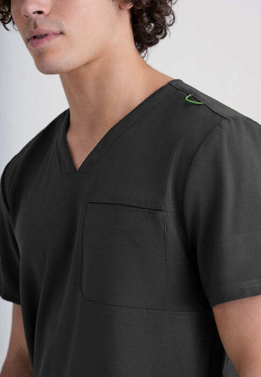 Grey's Anatomy Male Medical Blouse Black