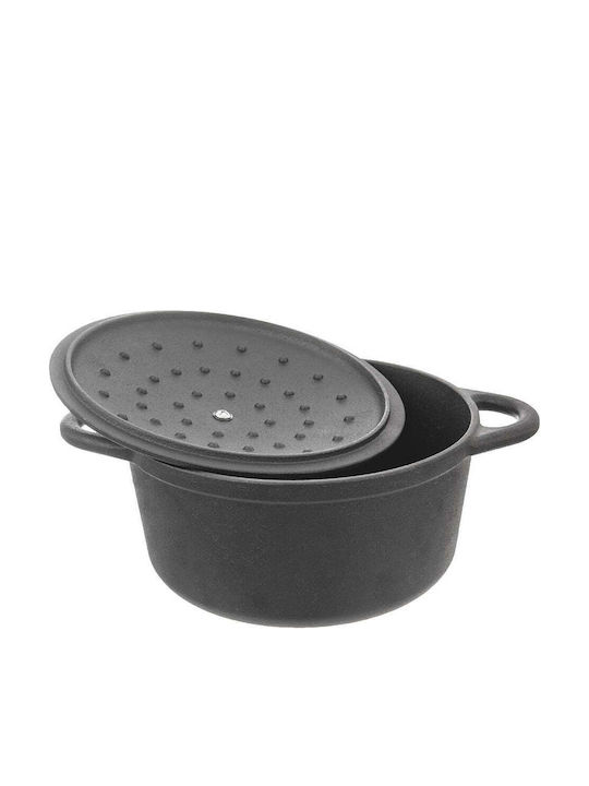 Orion Tiefes Gusseisen Kochtopf aus Mandeimi 2.7l /