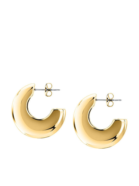 Trussardi Обици От Позлатена Стомана Trussardi Обици От Позлатена Стомана