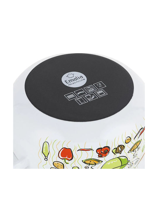 Emalia Polska Pleszew Deep Stainless Steel Pot 4.2lt