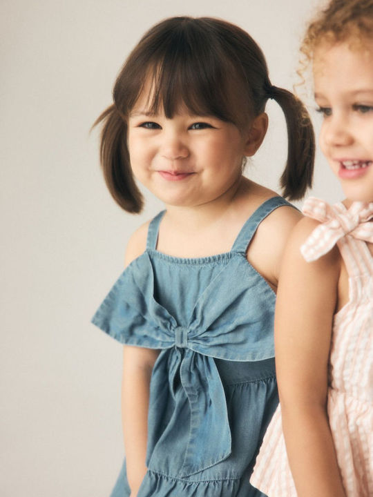 Girls Dress Sleeveless Blue