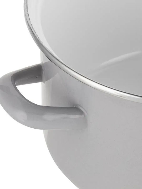 Emalia Polska Pleszew Deep Stainless Steel Pot 2.6lt