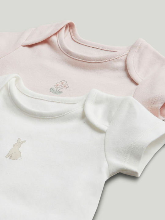 Mothercare Set Pink Bodysuits