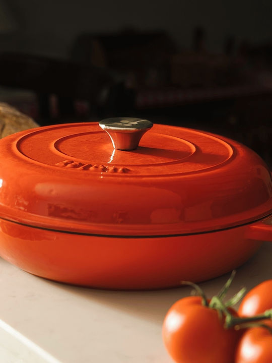 Lätt Home Tiefe Gusseisen Töpfe aus Gusseisen 3,2l / 30cm
