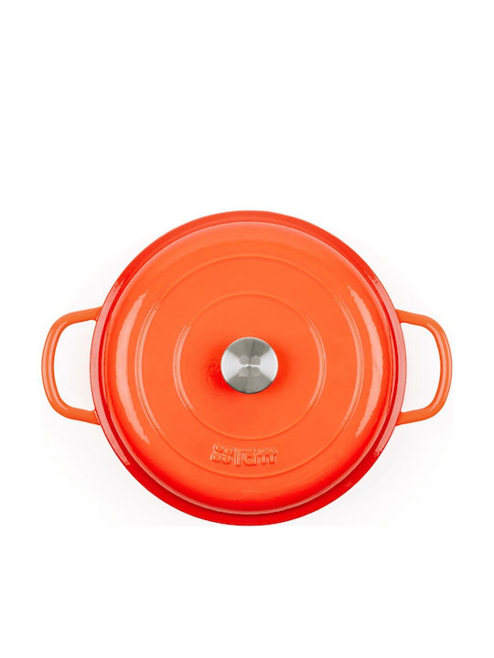 Lätt Home Tiefe Gusseisen Töpfe aus Gusseisen 3,2l / 30cm