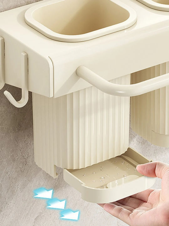 Geschirrabtropfer & Abtropfgitter Abtropfgestell für Besteck Metallisch Beige 67x9x12cm