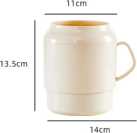 Abtropfgestell für Besteck Beige 13.5x11x14cm