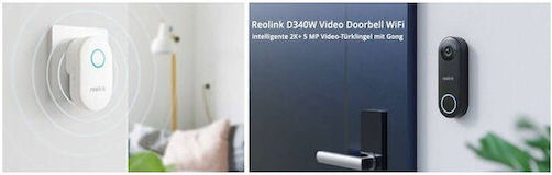 Reolink Wi-Fi Door Bell Compatible with Alexa Black