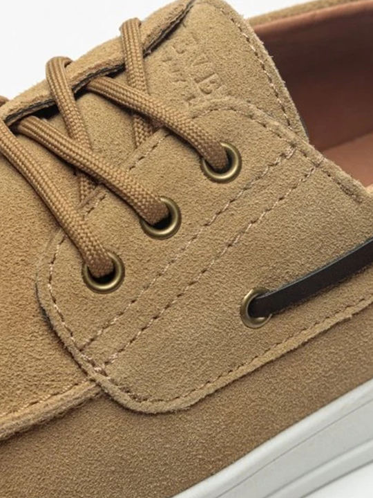 Men's Moccasins In Beige Colour