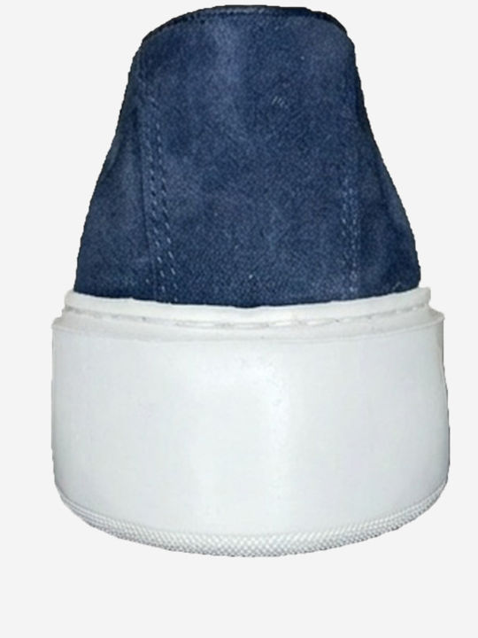 Suede Ανδρικά Loafers σε Μπλε Χρώμα