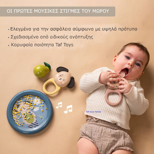 Taf Toys Κρεμαστό Παιχνίδι Κούνιας και Καροτσιού με Μουσική και Καθρέφτη για 3+ Μηνών