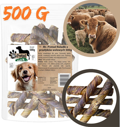 Lucze Hundeleckerlis Rohrform mit Rindfleisch und Kalb 500g