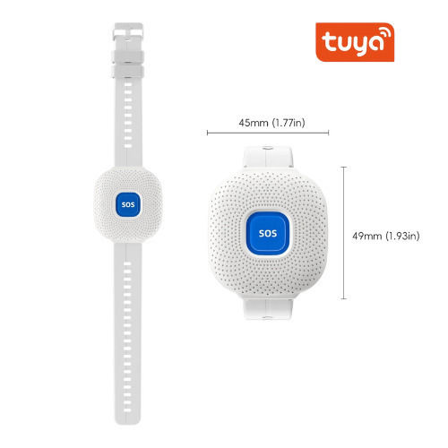 Cf103 Smart Life Sos Brățară De Urgență Wifi Albă