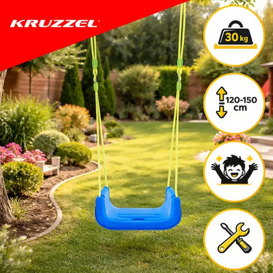 Kruzzel Κούνια με Ζώνη Ασφαλείας Μπλε