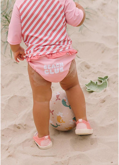 Beach Poncho Sun Protection Hood Bloom&blush 1-3 Years – Monneka