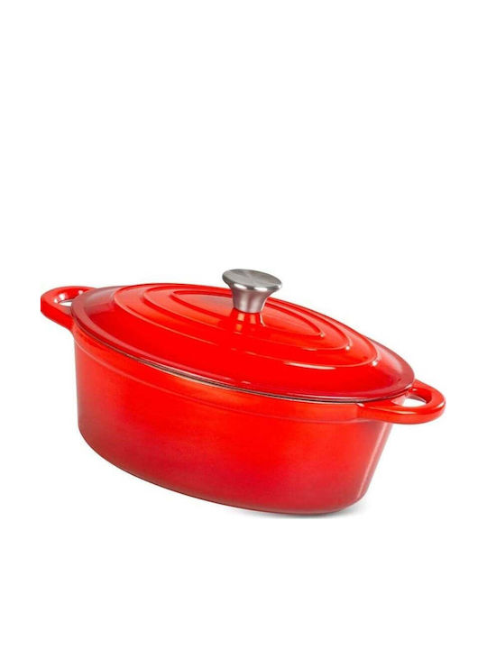 SGTT Găstră Ovală Din Fontă 30x23cm 4.4lt