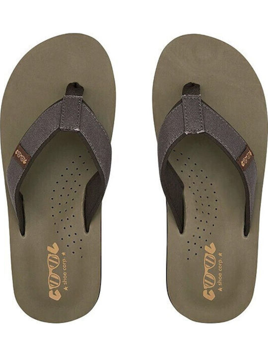 Ανδρικά Flip Flops Ανατομικά Χακί