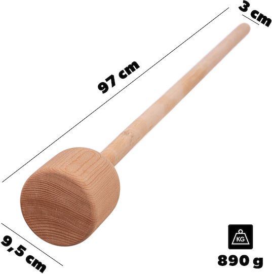Kadax Kadax Fleischwölfe & Kartoffelstampfer aus Hölzernes 31.5cm