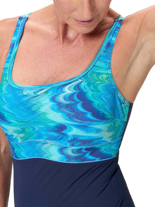 Sportlicher Badeanzug Blau