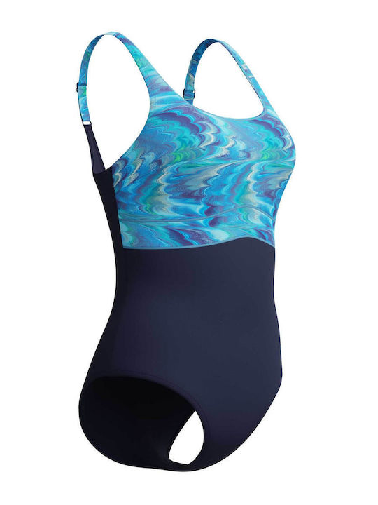 Sportlicher Badeanzug Blau