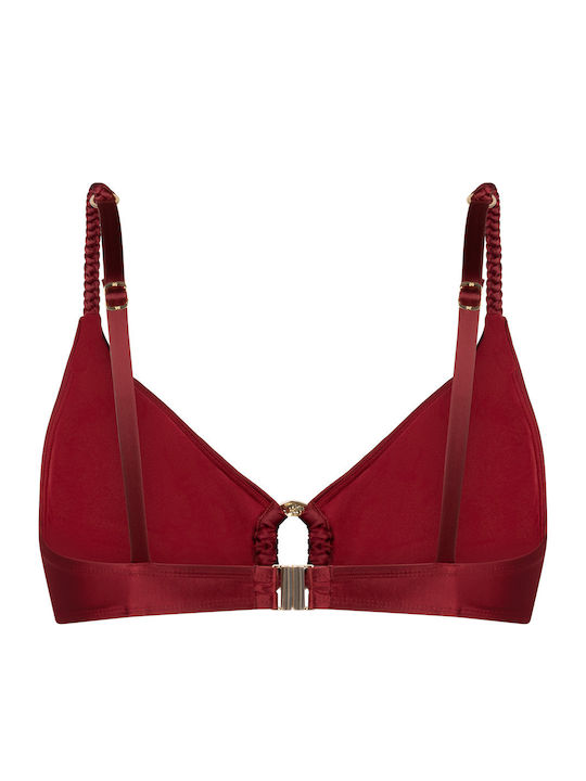 Bikini Top With Padding Burgundy